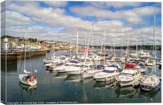 Falmouth Harbour Canvas Print by Andrew Ray