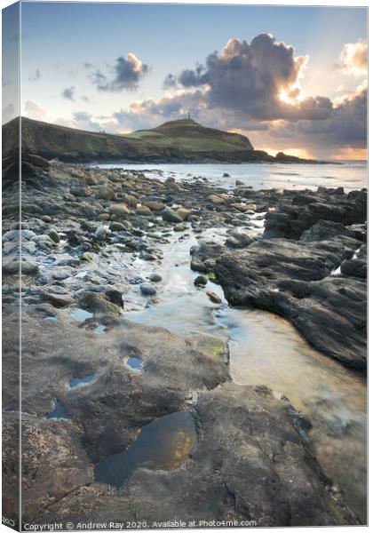 Towards Cape Cornwall Canvas Print by Andrew Ray