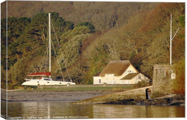 Bar Beach (Helford Passage) Canvas Print by Andrew Ray
