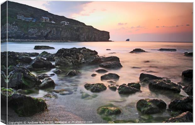 Trevaunance Cove  Canvas Print by Andrew Ray