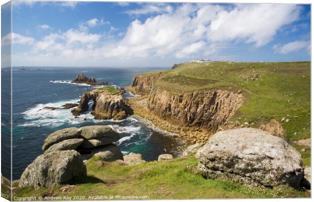Land's End Canvas Print by Andrew Ray