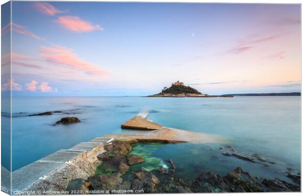 Slipway View (St Michaels' Mount) Canvas Print by Andrew Ray