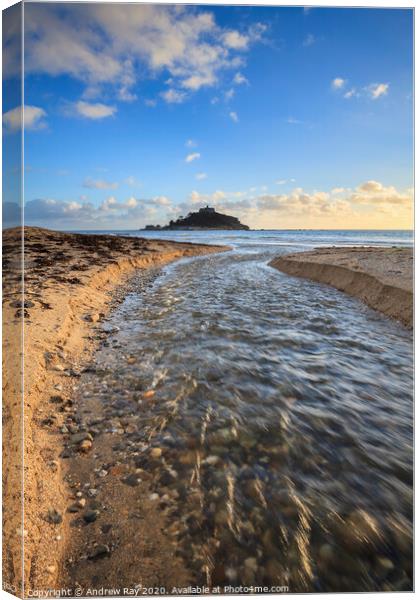 The River (St Michael's Mount) Canvas Print by Andrew Ray