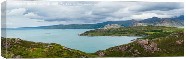 Loch Torridon Panorama Canvas Print by Howard Kennedy