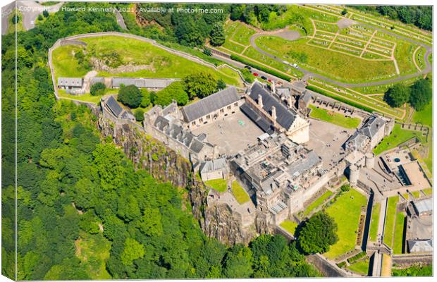 Stirling Castle from the air Canvas Print by Howard Kennedy