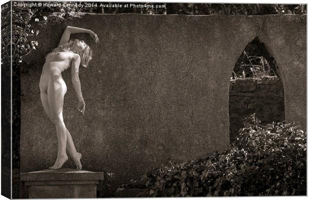 Archway Nude Canvas Print by Howard Kennedy