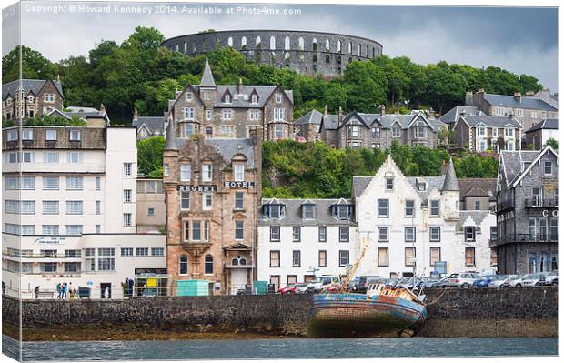 McCaig's Tower Oban Canvas Print by Howard Kennedy