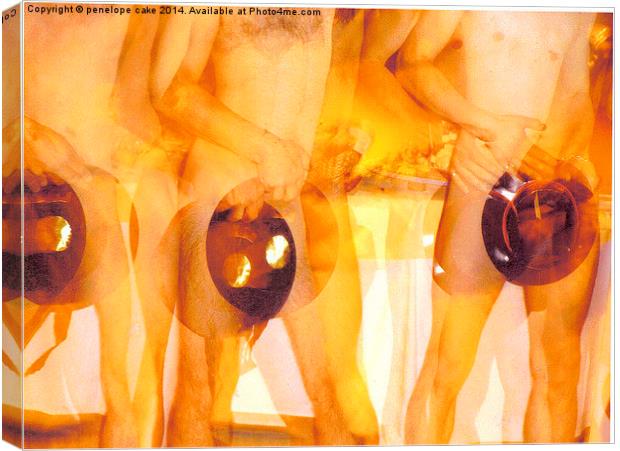  Dancing nude rugby guys Canvas Print by penelope cake