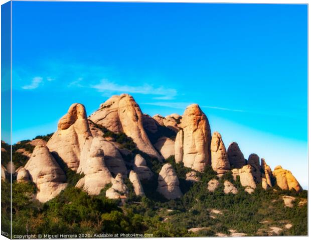 Montserrat Seven Sisters Canvas Print by Miguel Herrera