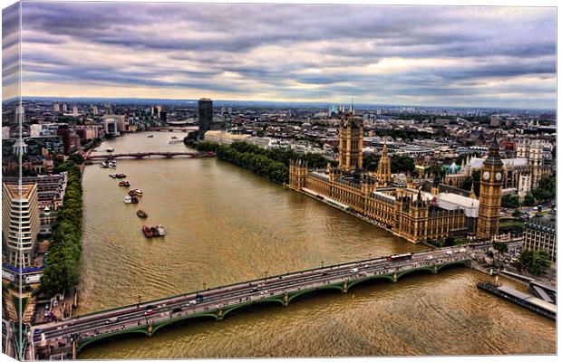 A view through the Eye Canvas Print by Paul Piciu-Horvat