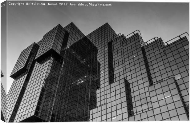 Northern and Shell Building - detail Canvas Print by Paul Piciu-Horvat