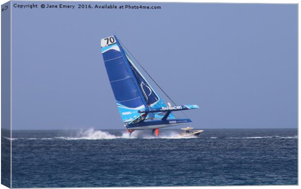 Team Concise 'Miss Barbados' Canvas Print by Jane Emery