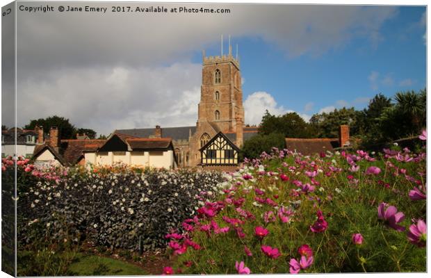 St Georges Church, Dunster Canvas Print by Jane Emery