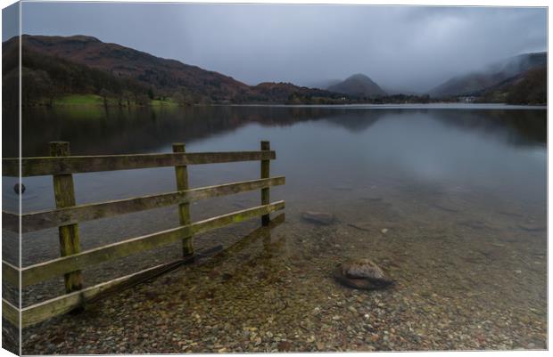 Grasmere Fence Canvas Print by Russell Cram