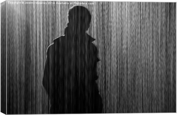 Stranger in the rain Canvas Print by Jeremy Moseley