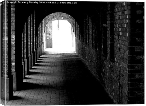 Archway "a light at the end of the tunnel" Canvas Print by Jeremy Moseley