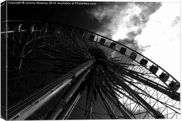 The Brighton Wheel.  Canvas Print by Jeremy Moseley