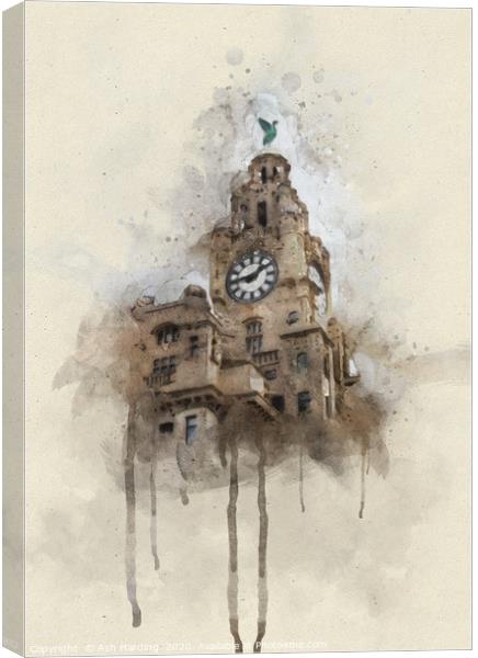 Liver Building Canvas Print by Ash Harding