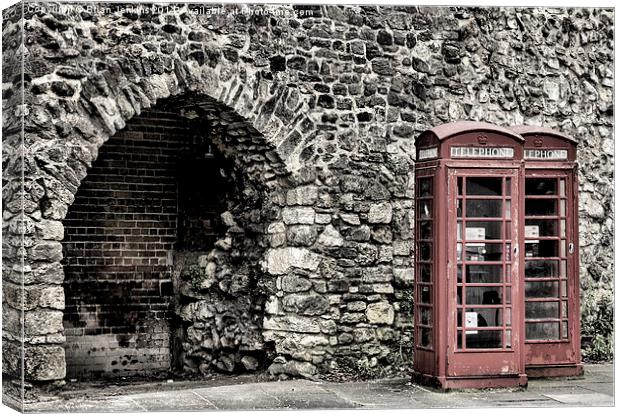  Phone boxes Canvas Print by Brian Jenkins