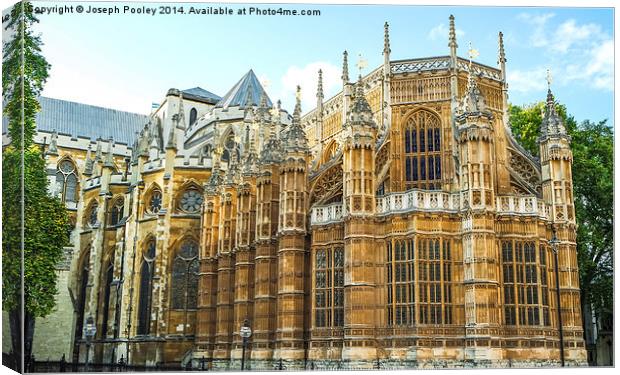  Westminster Abbey Canvas Print by Joseph Pooley