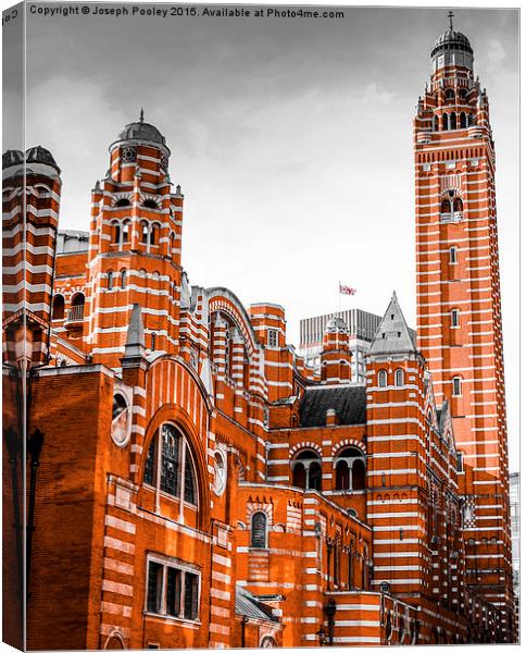 Westminster Cathedral Canvas Print by Joseph Pooley