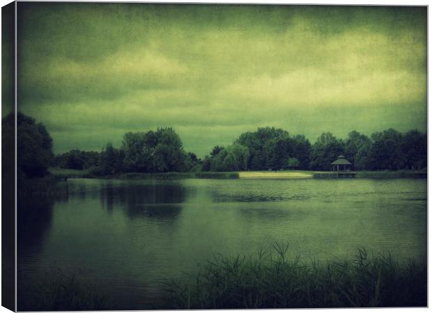 Lake in the park Canvas Print by Piotr Tyminski
