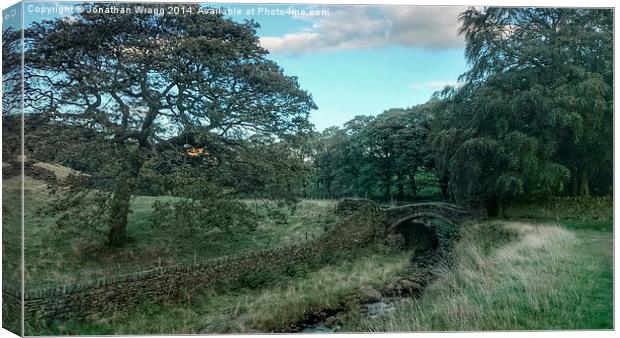  Eastergate Bridge, Marsden Canvas Print by Jonathan Wragg