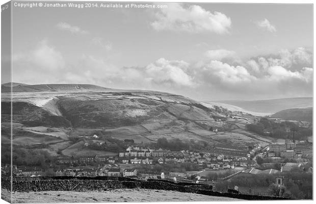  Black & White Marsden Canvas Print by Jonathan Wragg