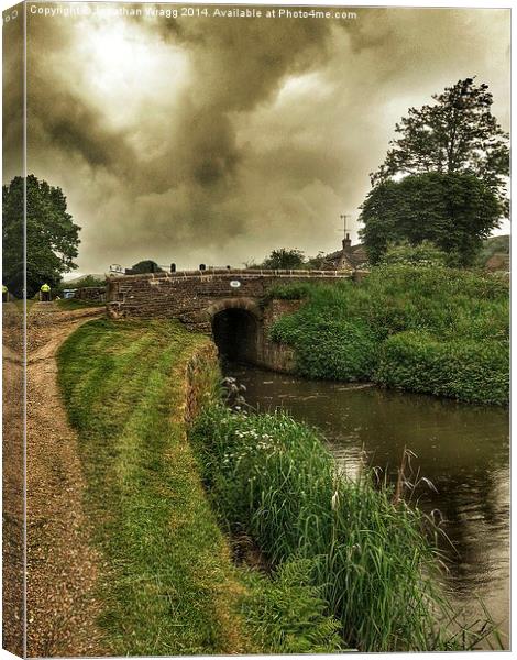  Bridge 55 On The Huddersfield Narrow Canal Canvas Print by Jonathan Wragg