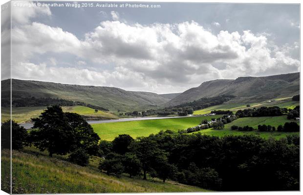  Dove Stones Reservoir Canvas Print by Jonathan Wragg