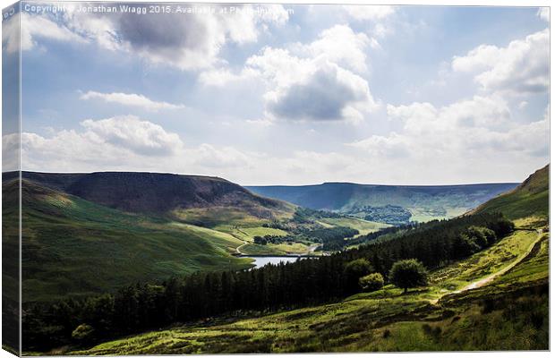   Chew Valley, Greater Manchester Canvas Print by Jonathan Wragg