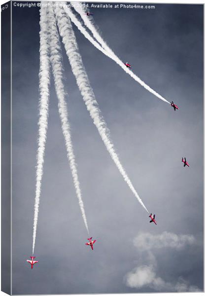  The Reds Canvas Print by Richard Gaynor