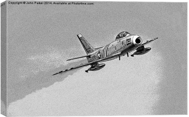 North American F-86A Sabre Canvas Print by John Parker