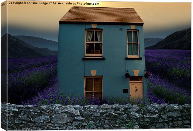  The Little blue House  Canvas Print by Heaven's Gift xxx68