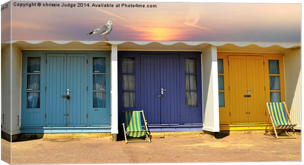  the colourful beach Huts  Canvas Print by Heaven's Gift xxx68