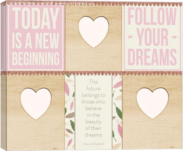 Today is a new beginning  Canvas Print by Heaven's Gift xxx68