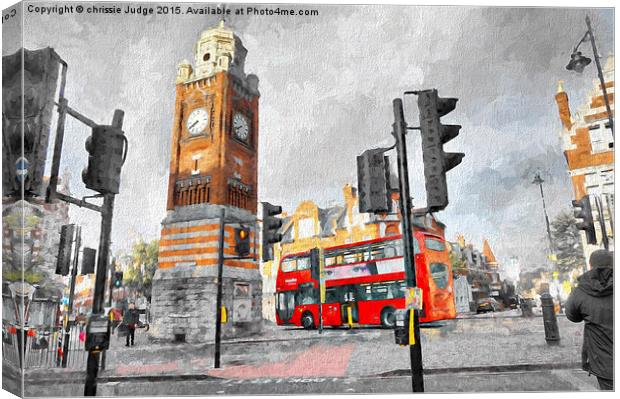  painting of  Life in crouch end N8  Canvas Print by Heaven's Gift xxx68