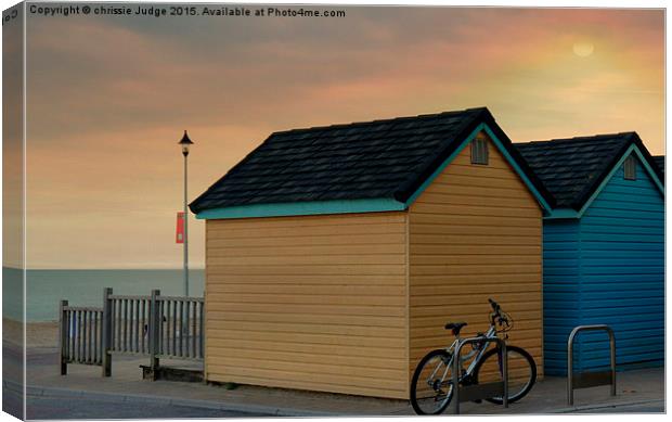  the beach huts  Canvas Print by Heaven's Gift xxx68