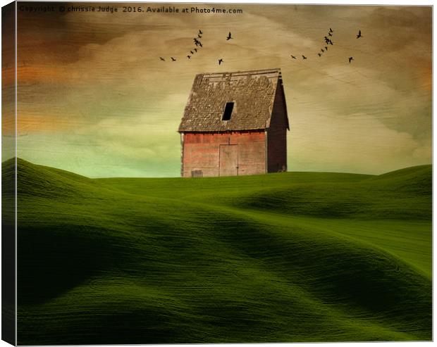 The little red barn  Canvas Print by Heaven's Gift xxx68