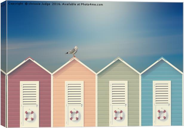 beach huts  Canvas Print by Heaven's Gift xxx68