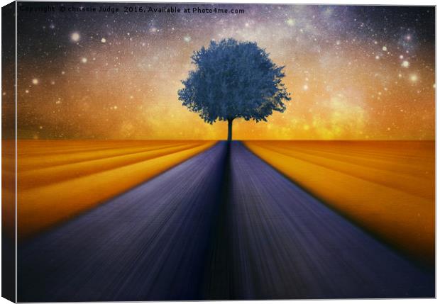 The little blue Tree  Canvas Print by Heaven's Gift xxx68