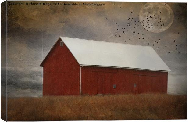 The  Red Barn  Canvas Print by Heaven's Gift xxx68