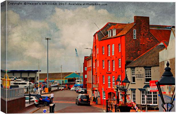 poole Quay Canvas Print by Heaven's Gift xxx68