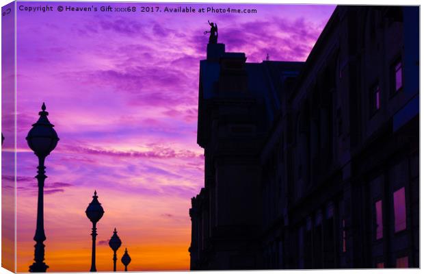 Alexandra palace London sunset Canvas Print by Heaven's Gift xxx68