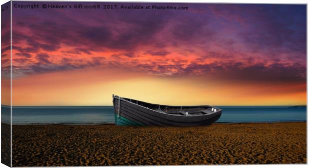 Bournemouth beach   Canvas Print by Heaven's Gift xxx68