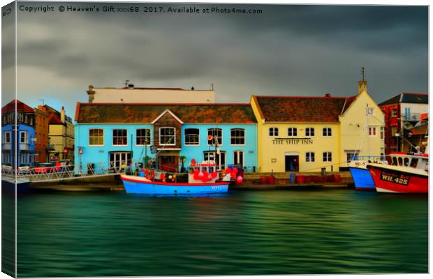 Weymouth Old Harbour Canvas Print by Heaven's Gift xxx68