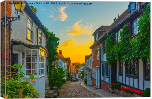 pretty Mermaid lane rye east sussex  Canvas Print by Heaven's Gift xxx68