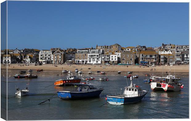  St Ives Harbour Canvas Print by Robert Sherwood