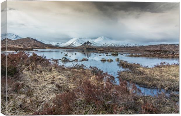 Sunlit peaks Canvas Print by Jonathon barnett