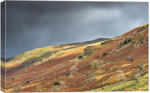 Great wall Lake District Canvas Print by Jonathon barnett